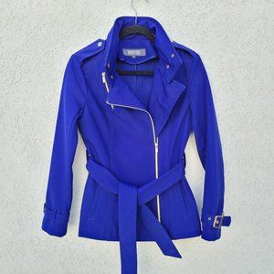 Kenneth Cole Reaction Purple Short Trenchcoat